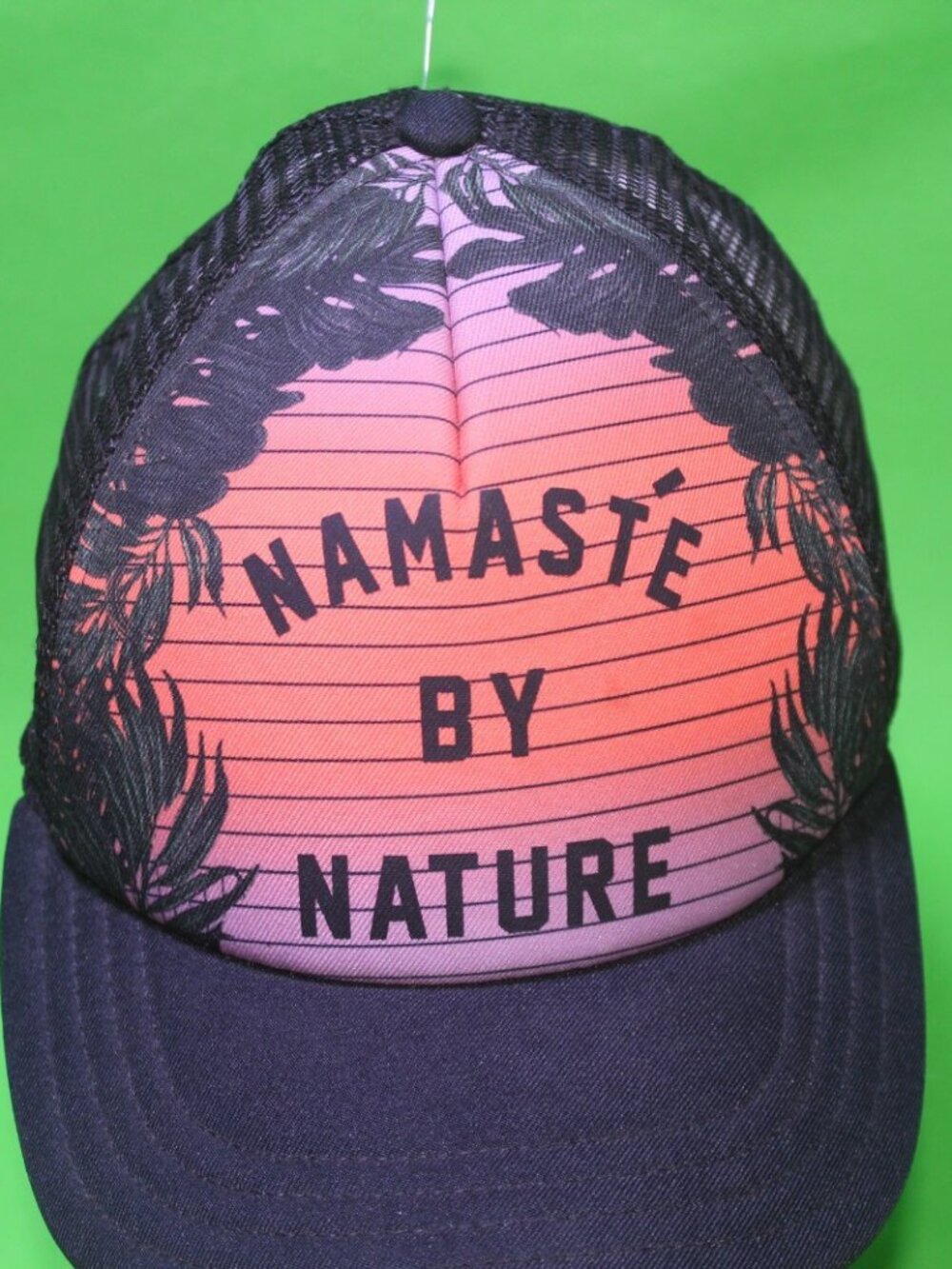 Vintage foam Namaste by Nature Spiritual  Trucker Ball Cap Hat Snapback Yoga